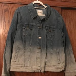 Ombré denim jacket. Never worn, perfect condition!